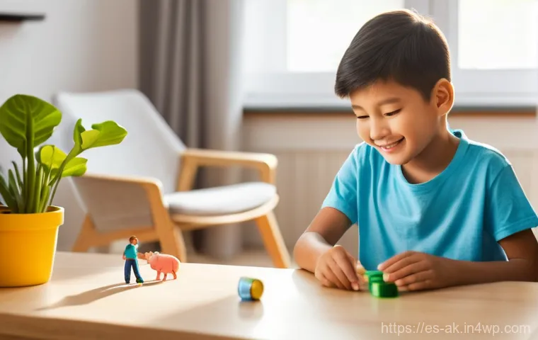 부모의 재정 교육이 자녀에게 미치는 영향 - **Prompt:** A heartwarming scene of a diligent young boy, approximately 8 years old, wearing comfort...